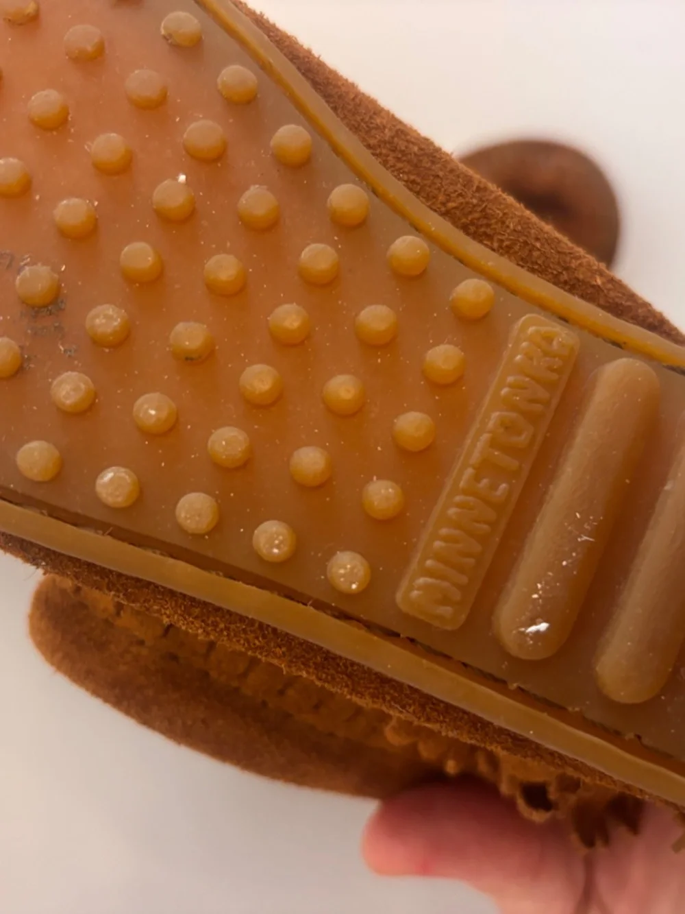 Kids Minnetonka fringe bootie moccasins size 12